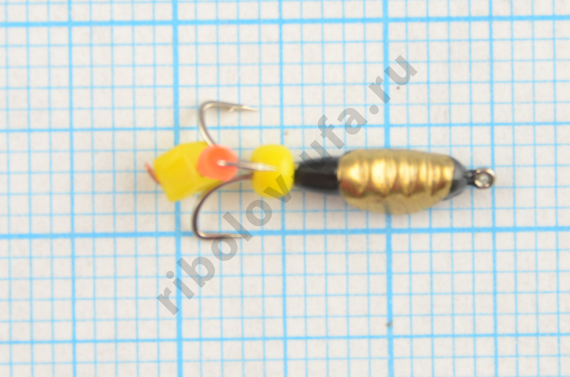 Мормышка Мир Вольфрама Черт сырный кубик подвесной с коронкой д. 2 мм 