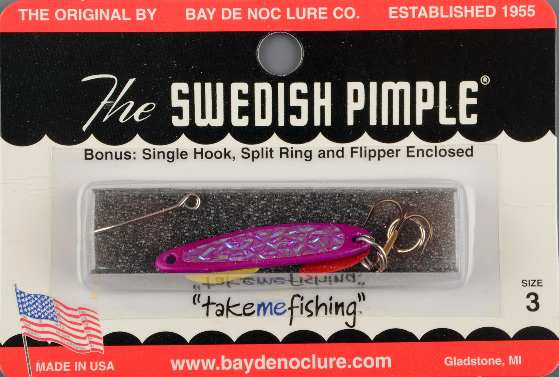 Блесна Swedish Pimple Ice №3 Violet Ice