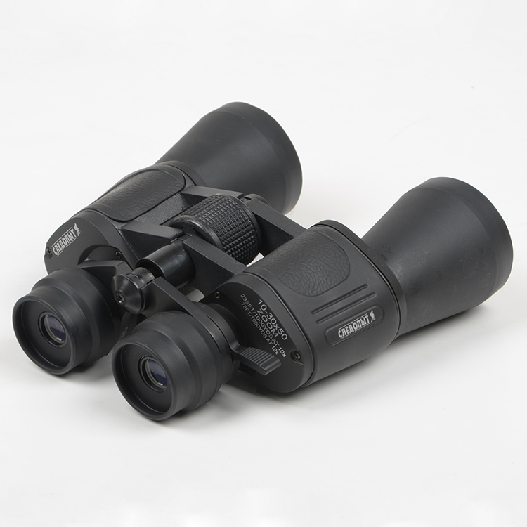 Бинокль Следопыт 10-30*50 черный, 195*190мм, 819 гр, в чехле  BT-14