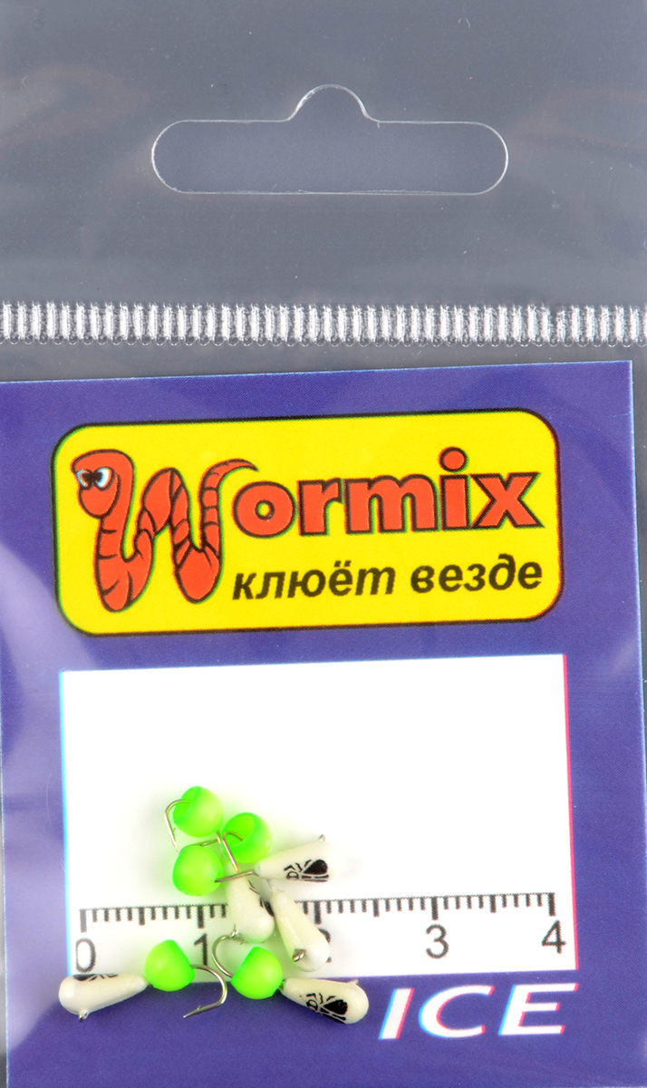 Мормышка Wormix материал WCP 91 Капля фосфор d.3 0,38гр 