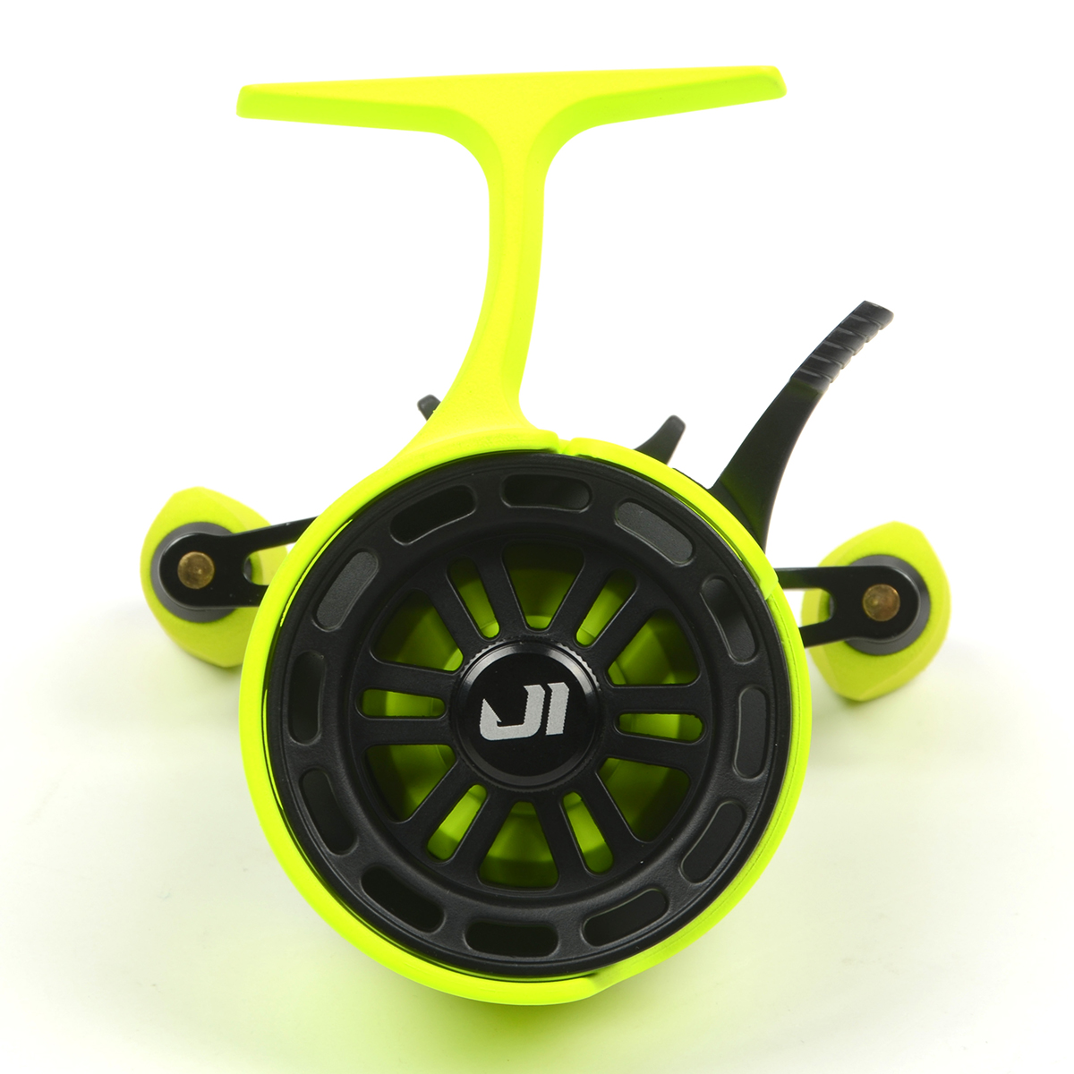 Катушка зимняя мульт. Jig It Team Dubna Vib Special G2, Lime left hand