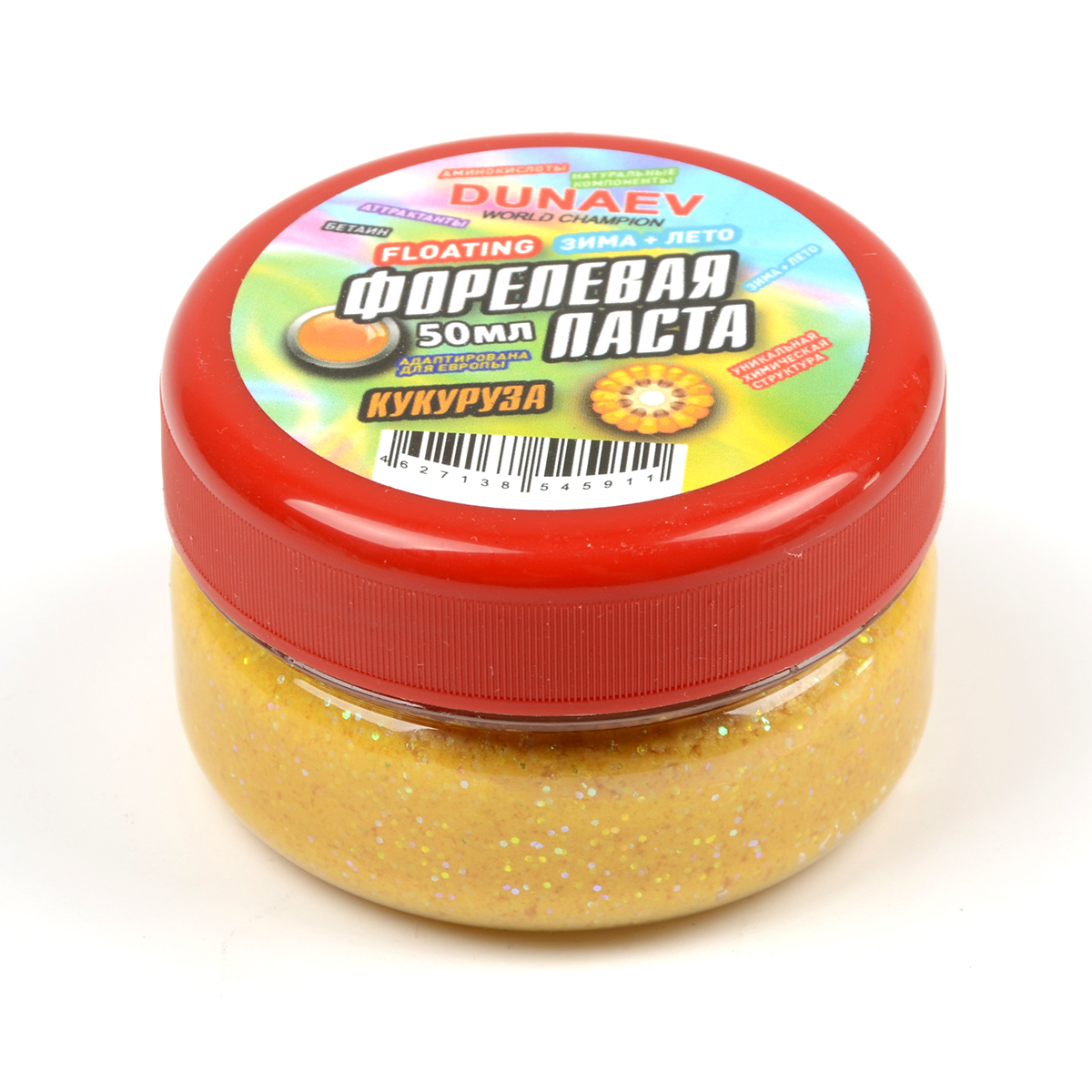 Паста форелевая Dunaev 50мл Кукуруза желтая