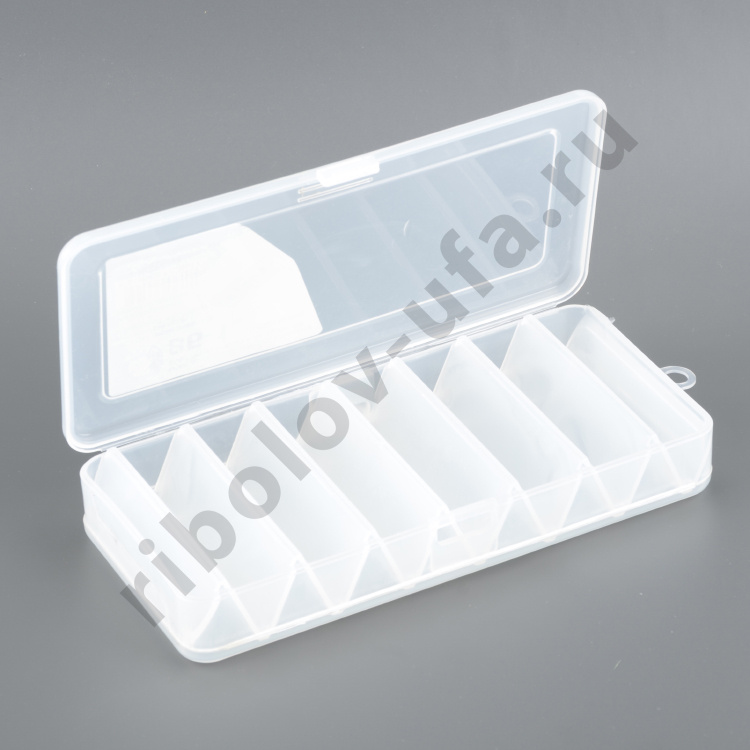 Коробка ВБ-1 для воблеров и балансиров 2-х стор. (7+7отд)(190*85*35мм) цв. белый Три Кита