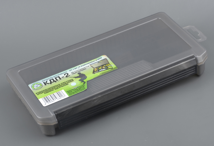 Коробка КДП-2 для приманок 230*115*35мм цв. дымка  Три Кита