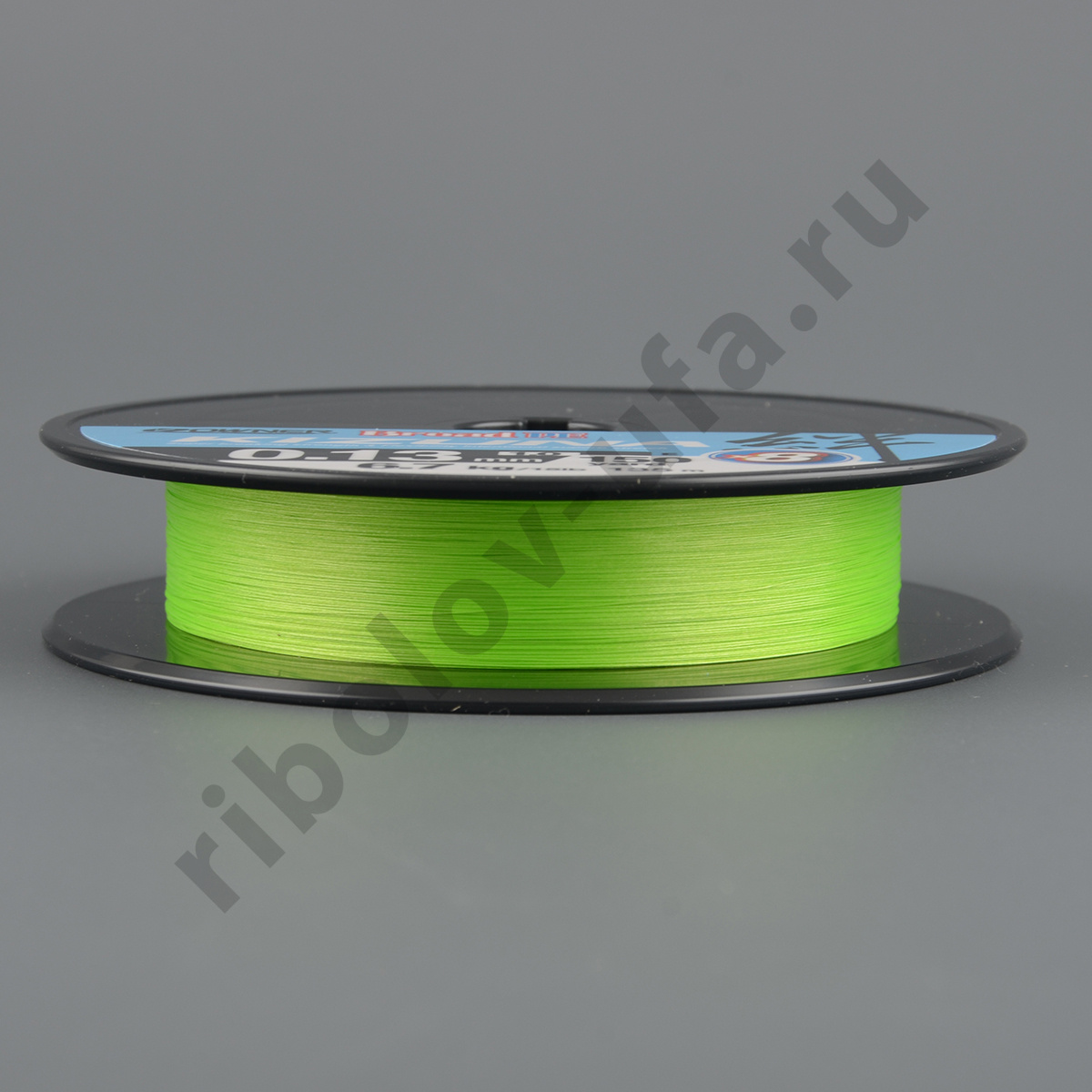 Шнур плетёный Owner Kizuna Broad PE X8 135m chartreuse 0,17mm, 9,2kg