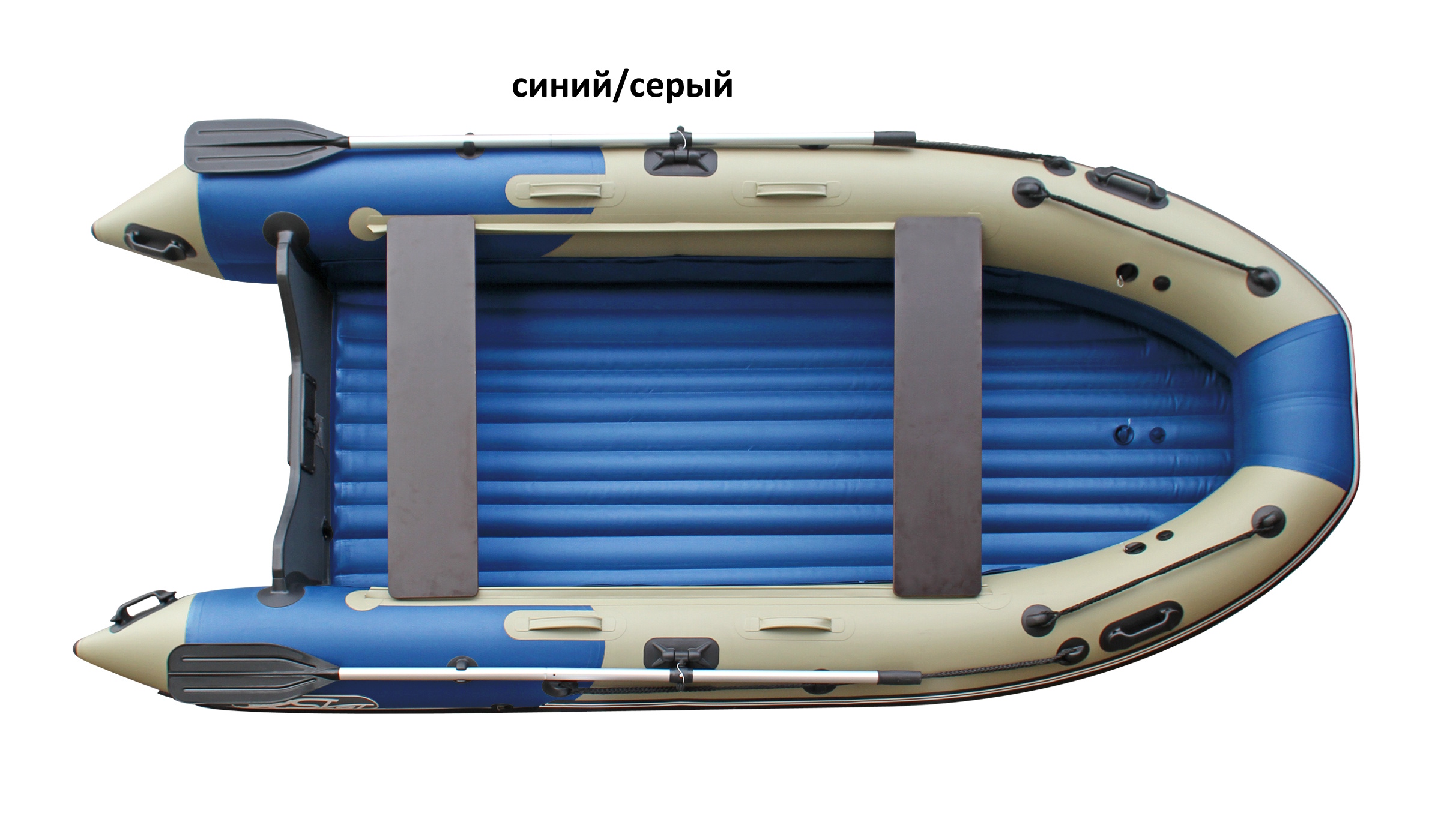 Лодка Skat Triton 350 синий-серый