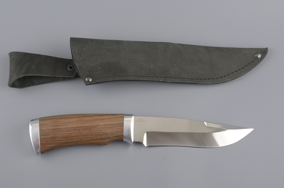 Нож туристический НР-11 кованая нерж.сталь, 95х18, орех (ручная работа)