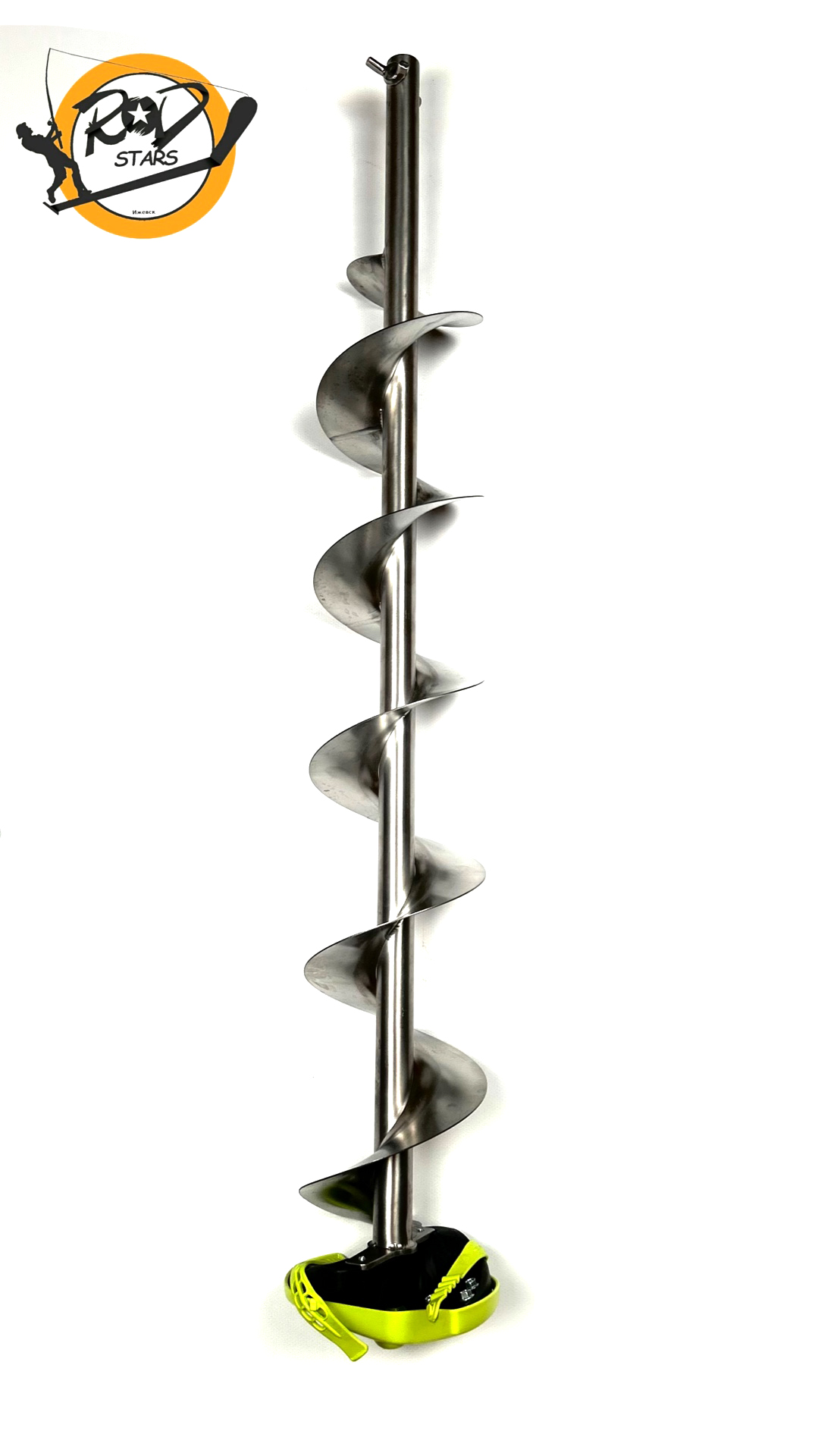 Шнек ледобура титановый Rod Stars MHC 160 под голову Mora в комплекте с головой