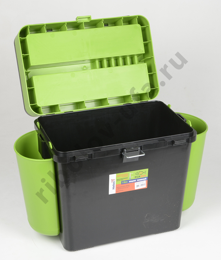 Ящик зимний Helios Fish Box 19л. зеленый