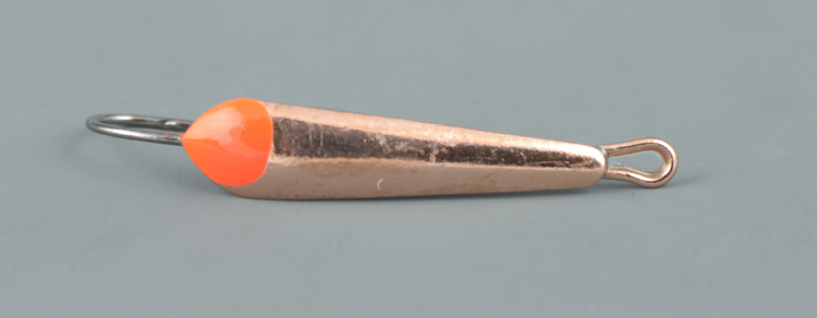 Блесна зимняя Пирс Малек малый 0,8 гр, медь, с 1-м крючком