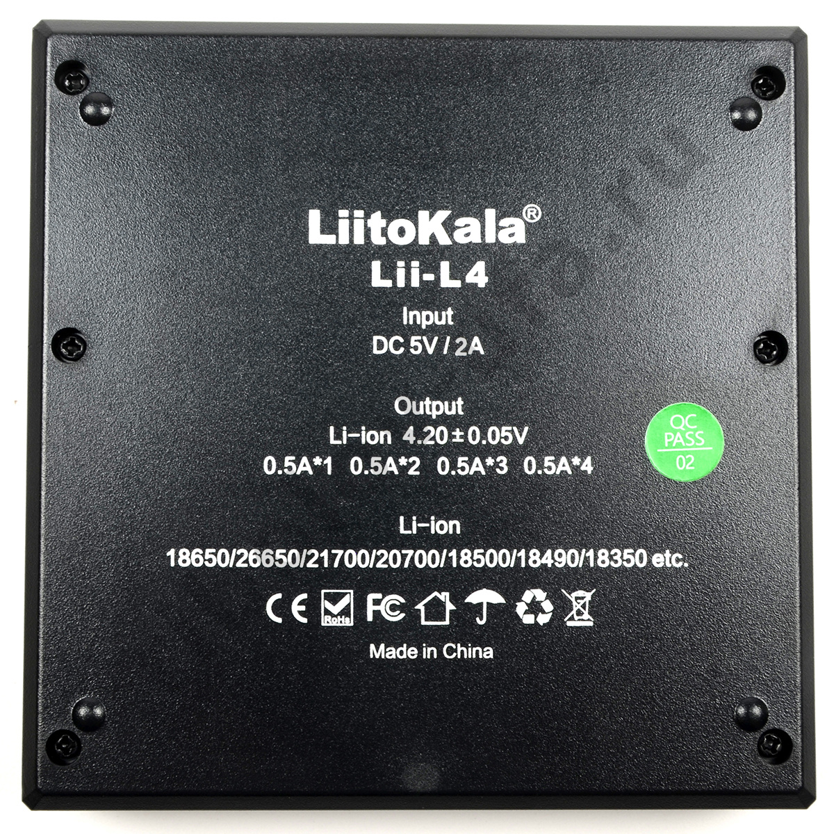 Зарядное устройство LiitoKala Lii-L4 для 3.7V Li-ion аккумуляторов 18650 и др.