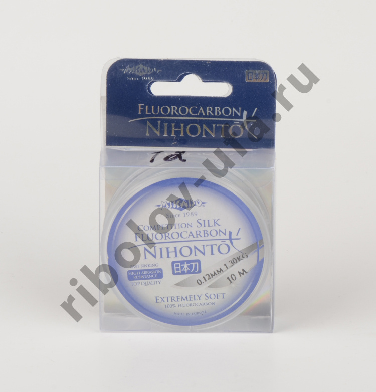 Леска Mikado Nihonto Fluorocarbon Silk 0.16 мм, 10м 2,0кг