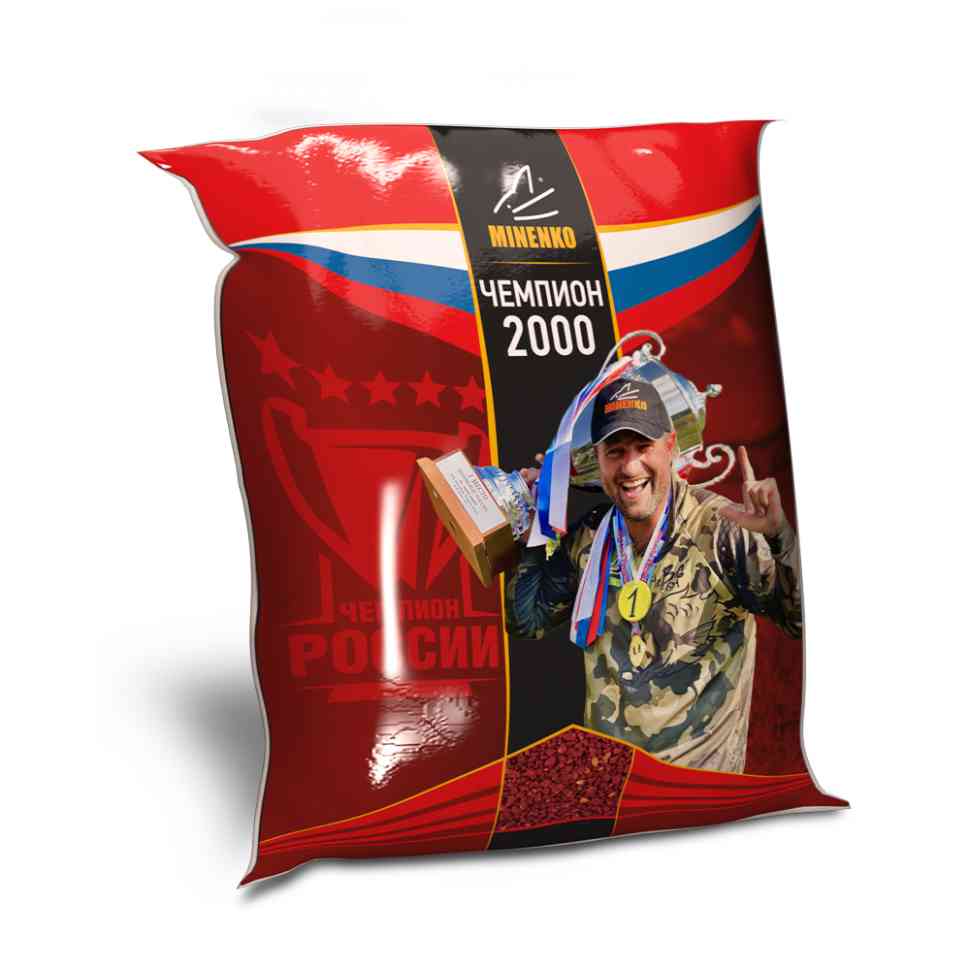 Прикормка Minenko Чемпион 2000 0,75кг Клубника 