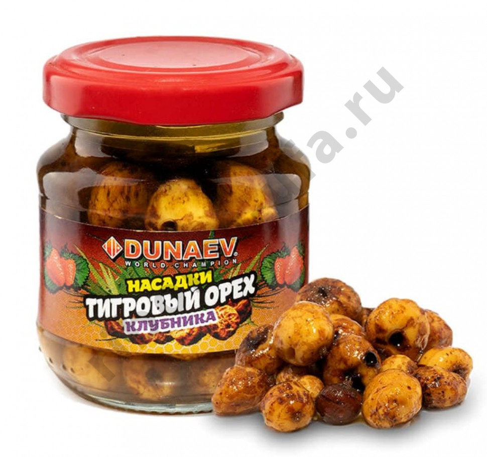 Насадка Dunaev Тигровый орех цельный 100мл стек/б Клубника