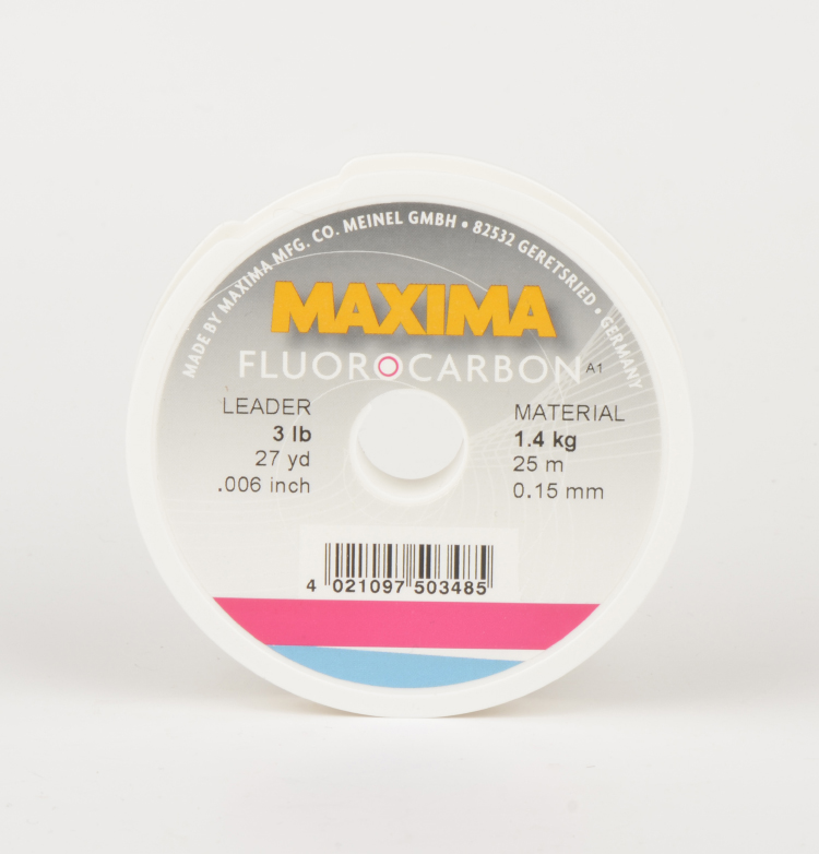 Поводковый материал MAXIMA FLUOROCARBON 0,15 mm 1,4 kg 3 Lb 25 m 27 yards ALFCD0,15mm