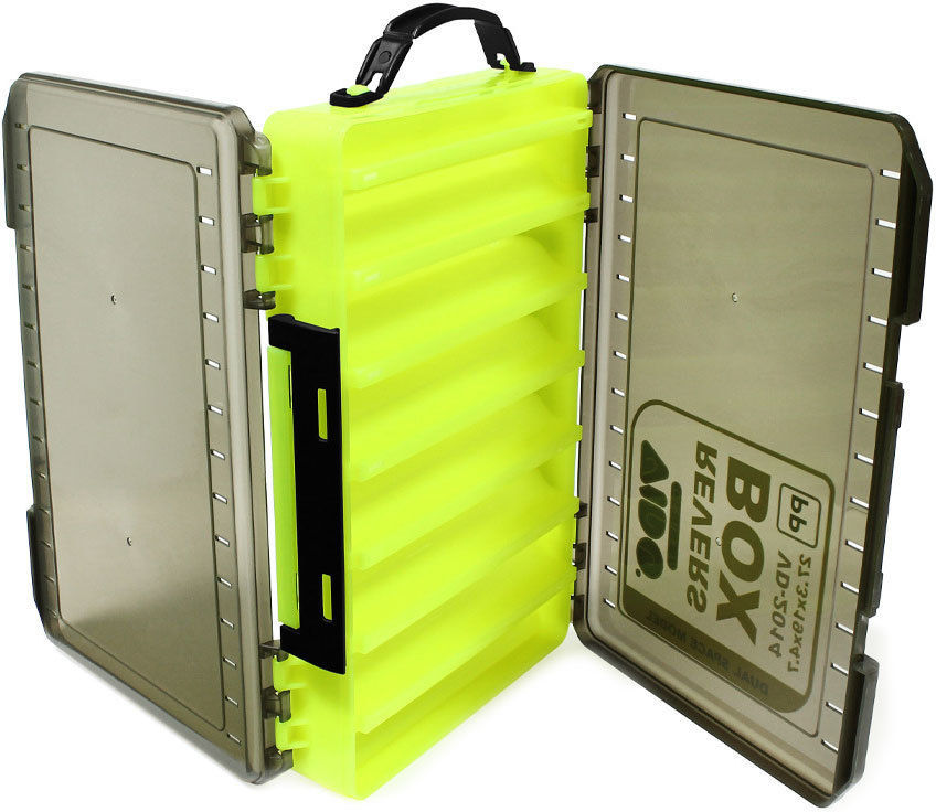Коробка Vido для приманок VD-2014 Revers Box, размер 27.3х19x4.7 см желтая