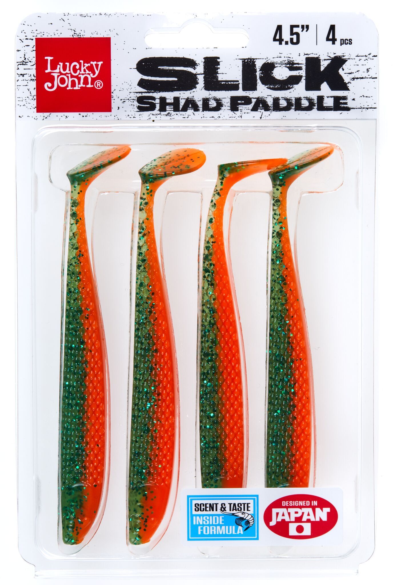 Силиконовая приманка Lucky John 3D Series Slick Shad Paddle 4.5in 11,4см / Z16