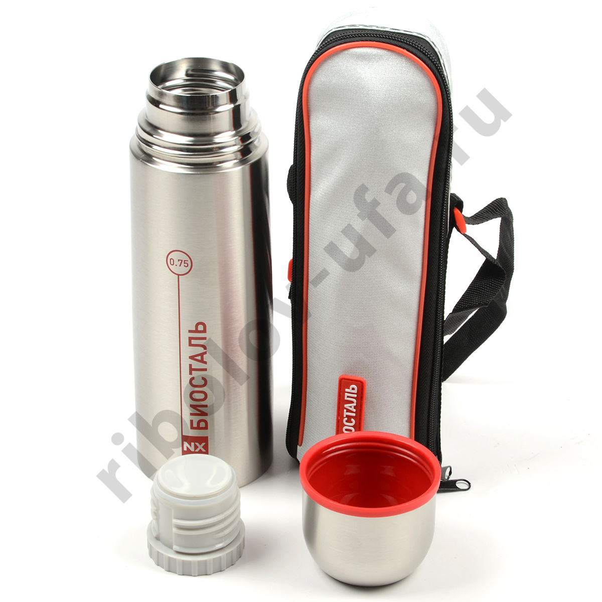 Термос Biostal узк. горло с чехлом 0.75л  (NX-750B)
