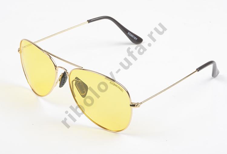 Очки Kosadaka поляризационные металлические желтые (8516Y)