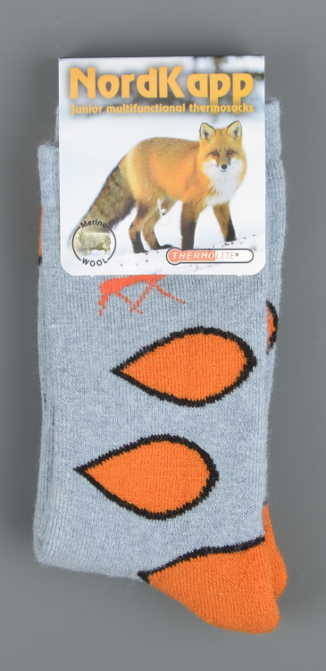 Термоноски AVI-Outdoor Junior (арт. 505) с шерстью мериноса 40%, р. 32-35, Рисунок-капелька (-30)