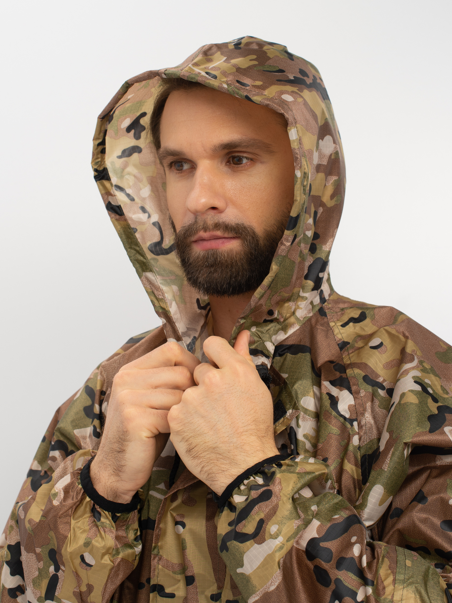 Плащ Huntsman  цв. Мультикам Ткань Таффета 3000мм р.48-50, рост 176