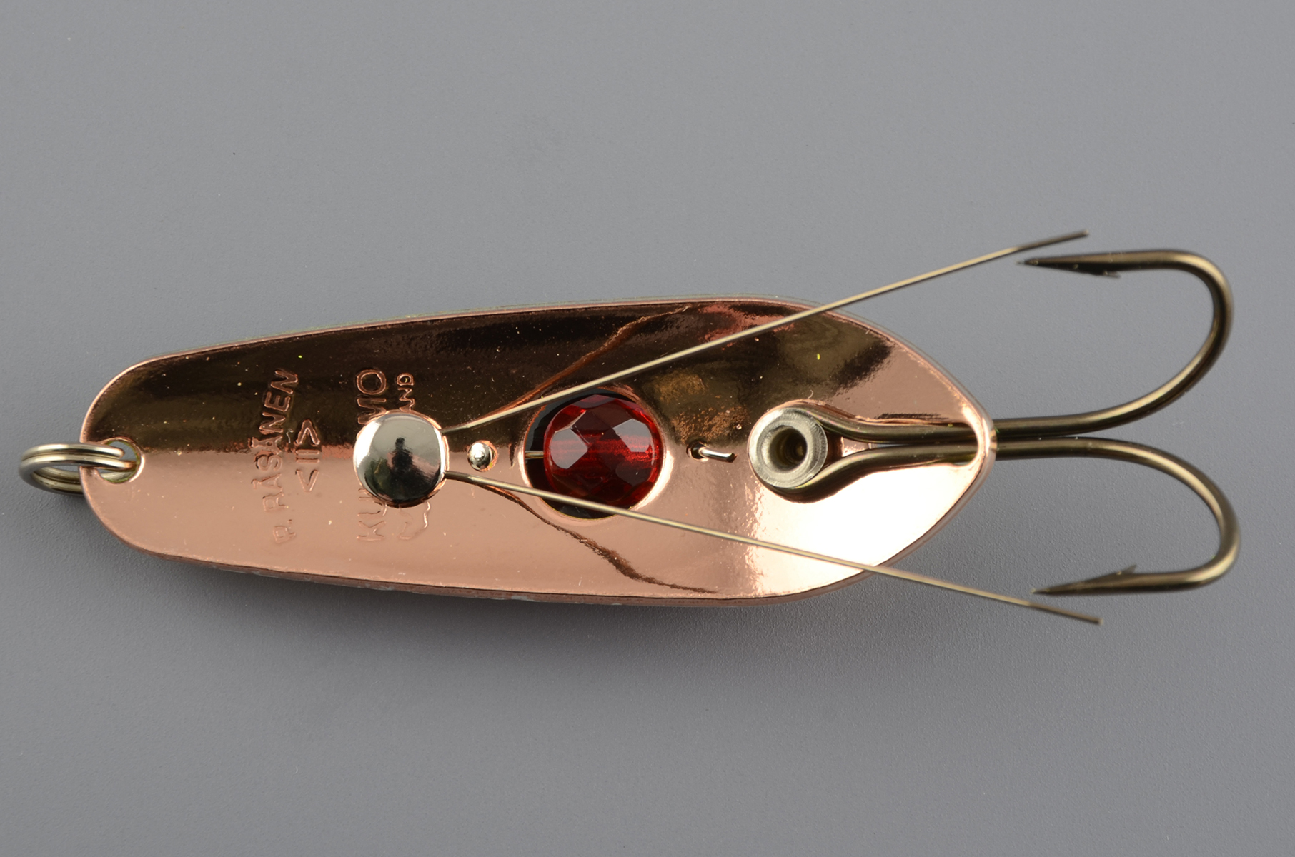 Блесна колеб. Kuusamo Rasanen 60/15 (бусина, незацеп.) G/GR/FYe/FR-C, UV