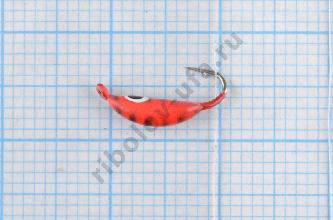 Мормышка вольфрам Bravo Fishing Супер банан с ушком крашенный 2,5 мм 0,68 гр., 111