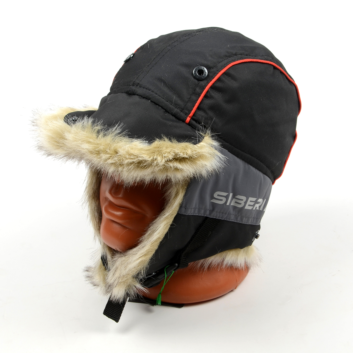 Шапка-ушанка Huntsman Siberia цв. Серый/черный, ткань Breathable р. 56-58