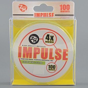Шнур плетёный Zander Master Impulse x4 chartreuse, 100м, 0.20мм