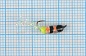 Мормышка Владимирский вольфрам Поденка д. 2.5мм 0,26гр Fluorescent Black/Orange 