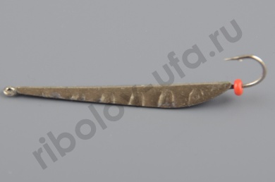 Блесна Курганская №28 с 1-м крючком, 35мм цв. серебро