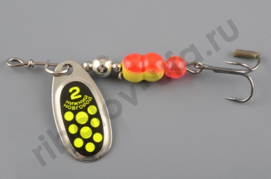 Блесна Нижегородская Aglia №2 6гр цв.03a серебро