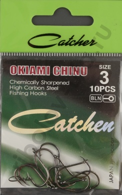 Одинарные крючки Catcher Okiami Chinu № 3