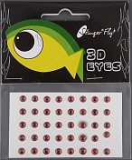 Глаза 3D Eyes 3mm 48 pcs Red