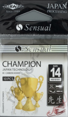 Крючки Mikado - Sensual - Champion №14 Red (фас.=10уп.)