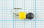 Мормышка Мир Вольфрама Дробь сырный кубик на крючке д. 3 мм черный