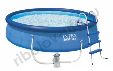 Бассейн Intex Easy Set 4,57*1,22м + фильтр-насос 220В