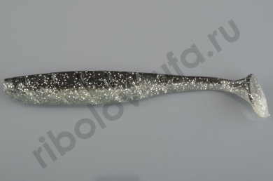 Силиконовая приманка Fishing Style Rumba 5,5 in 140мм # 001 Silver Black