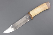 Нож Таганай (С) Рыбак, рукоять: кожа наборная, текстолит