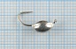 Мормышка вольфрам Bravo Fishing Плавунец с ушком, с 3D глазком 4.0 мм 0.90 гр Sil