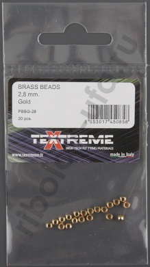 Головки Textreme Brass Beads 2,8mm Gold
