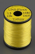 Нить эластичн.резиновая Uni Flexx, 15y Yellow spooled
