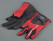 Перчатки спиннингиста Alaskan Red/Black, двухпалые р. XL