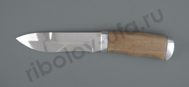 Нож туристический НР-24 хирургич.нерж.сталь, 65х13, орех (ручная работа)