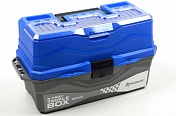 Ящик рыболовный Nisus Tackle Box 3-х полочный, цв. синий