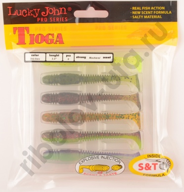 Силиконовая приманка Lucky John Pro Series Tioga 3.4in 8.6см /MIX2