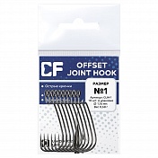 Офсетные крючки Crazy Fish offset joint hook # 1