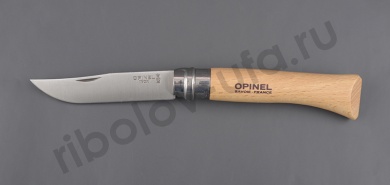 Нож Opinel 10 со штопором, нерж.сталь, бук