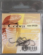 Одинарные крючки Cobra STRUGER сер.101 разм.006