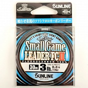 Леска флюорокарбон Sunline Small Game Leader FCII 30m Clear, 0.148мм 1.5kg/3lb